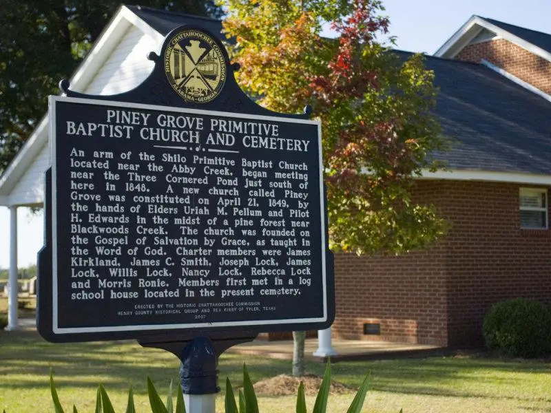 Historical Marker piney grove primitive 02